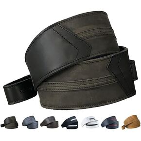 The Original Straight Up Full Grain Padded Leather Guitar Strap - For Electric, Acoustic and Bass Guitars in Kuwait