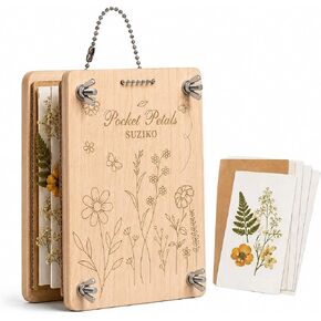 Suziko Pocket Flower Press Kit, Portable Mini Wooden Flower Press with10 Layers Drying Boards & Papers in Kuwait