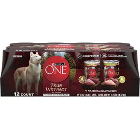 Purina ONE True Instinct Variety Wet Dog Food, Tender Cuts, (12) 13oz Cans in Kuwait