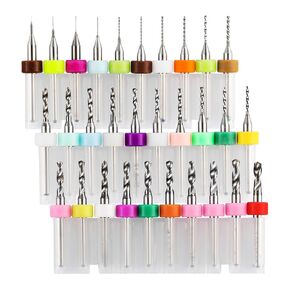 Genmitsu 30pcs PCB Drill Bits Set, 0.1mm-3.0mm, 1/8" Shank Spiral Flute CNC Router Bits for Print Circuit Board Jewelry CNC Engraving, PD30A in Kuwait