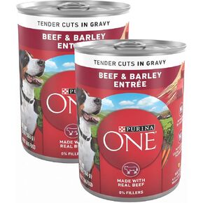 Purina ONE Beef & Barley Wet Dog Food, Tender Cuts in Gravy (12) 13 oz Cans in Kuwait