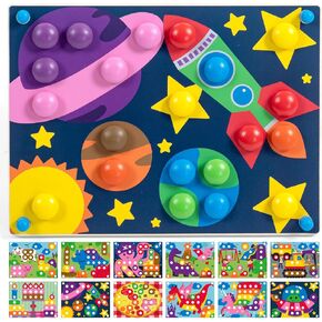 Nene Toys Wooden Color Matching Pegboard Puzzle for Toddlers Ages 2+ in Saudi Arabia