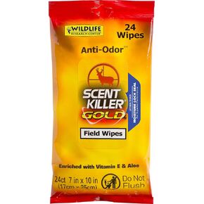Wildlife Research Scent Killer Field Wipes (24 Pack), Gold (1295) in Kuwait