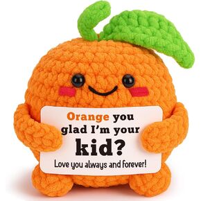 Valentines Gifts for Him Her Boyfriend Girlfriend, Birthday Gifts for Women Men Funny Handmade Crochet Orange Romantic Couples Gift for Husband Wife Fiance for Anniversary Valentines Day Decorations in Kuwait