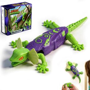Remote Control Wall Climbing Gecko - Gravity Defying RC Lizard Toy for Kids,Upgraded Suction Type-C Rechargeable 27-Min Playtime Realistic Prank Animal for Boys Girls Age 3-12 Birthday Gift in Saudi Arabia