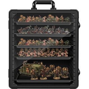 Miniatures Storage Case Miniatures Transport Case Aluminum Alloy Frame with Lock (X-Large Size) in Saudi Arabia