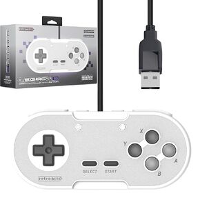 Retro-Bit Legacy 16 Wired USB Controller - Features Home, SS & ZL/ZR Buttons - for Switch, PC, MacOS, RetroPie, Raspberry Pi - Onyx in Saudi Arabia
