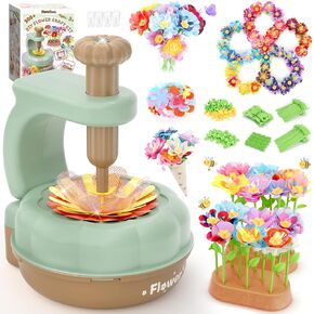 GirlsHome 300+PCS Fabric Flower Bouquets Toys, DIY Flower Craft Kits in Kuwait