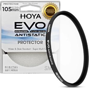 Hoya Evo Antistatic Protector Filter - 77mm - Dust / Stain / Water Repellent, Low-Profile Filter Frame in Kuwait