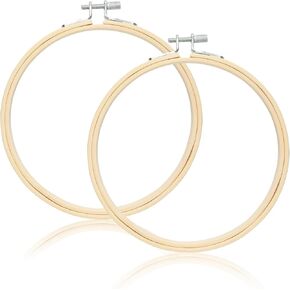 2 Pack Embroidery Hoops, 6 in Round Embroidery Hoops with Adjustable Screw in Kuwait