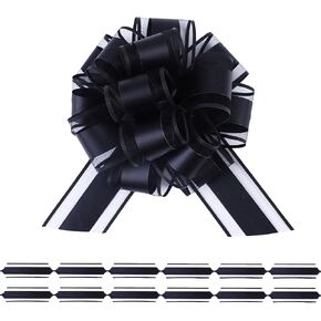 6Pcs 7inch Pull Bow Gift Wrapping,Pull Bow For Gift Basket, Gift Bag Box Wrapping Decor, Valentines Day, Birthday, Anniversary, Wedding, Flower Packaging (Baby Blue) in Saudi Arabia
