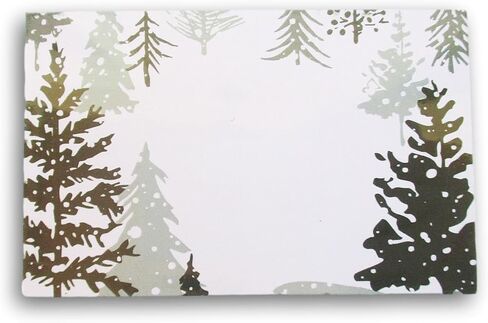Gift Enclosure Cards - 3.5 x 2.25 Inch - 50 Pack (Snowy Pines) in Kuwait