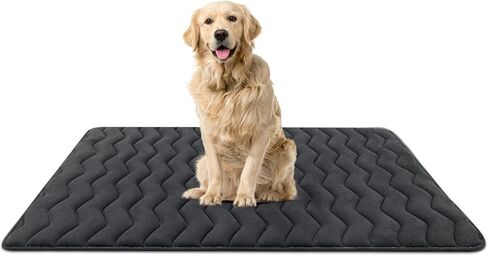 Bubble bear Dog Crate Pad - Ultra Soft, Washable Crate Mat, Anti-Slip Kennel Pad for Small/Medium/Large Dogs, Dark-Hued to Hide Stains (36"x23") in Kuwait