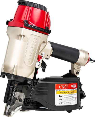 meite CN65 Coil Nailer Pneumatic Nail Gun for 15 Degree 1-1/2" to 2-1/2" | Heavy-duty Wire-weld Collated Coil Nailer Gun, 300rd Mag, Depth Adjust, for Pallets Siding Decking Sheathing Fencing Framing in Saudi Arabia