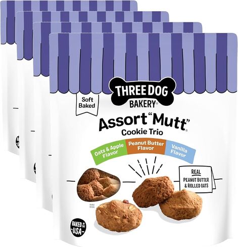 Three Dog Bakery AssortMutt Trio Dog Treats - 48 oz Variety Pack in Saudi Arabia