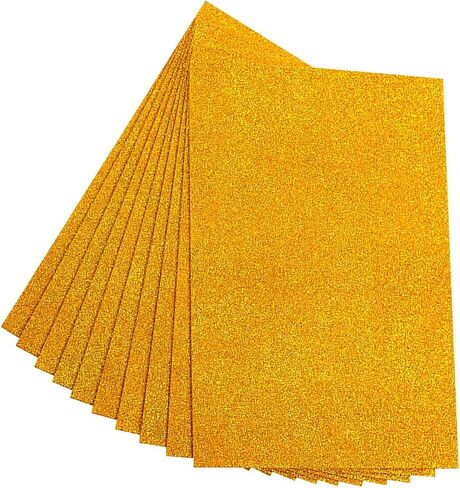 10 Pieces Glitter Sponge Paper EVA Handicraft DIY Craft Sheet for Kids Suitable for Kindergarten Arts Scrapbooking Creative Projects Home Fe, Silver in Kuwait