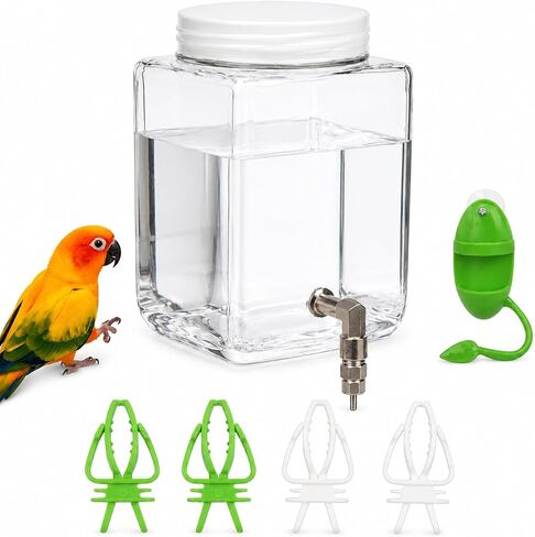 25.4 fl oz Bird Water Bottle, Cuttlebone Holder and 4 Clips in Kuwait