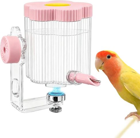Bird Water Dispenser, 10 Fl Oz Bird Cage Hanging Water Bottle, Automatic Magnetic Mounting Parrot Water Dispenser, Bird Water Bottle with Spring Valve for Budgies Cockatiels Lovebirds. (Green) in Saudi Arabia