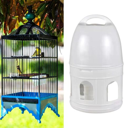 10Litre Large Capacity Bird Water Dispenser Automatic Drinker for Parakeets Doves Parrots Pigeons with Hanging Handle 10L Pigeon Drinking Fountain in Kuwait