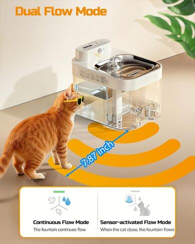 ODSD Filterless Cat Water Fountain - App Monitoring Pet Water Dispenser in Saudi Arabia