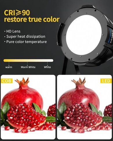 أضواء المسرح بيتوبر 200 واط COB LED إضاءة إضاءة للمسرح مع باب دافئ وبارد أبيض LED ضوء Par أضواء DMX/Master-Slave DJ أضواء إضاءة إضاءة /resnel لأزياء الكنيسة زفاف مسرح الصور (4) in Kuwait