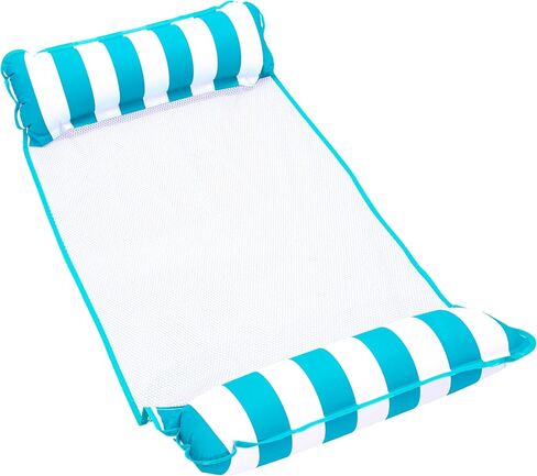 Aqua Monterey Hammock Pool Float - Three Pack - Light Blue, Navy & Burgundy/White Stripe, 3-Pack in Saudi Arabia