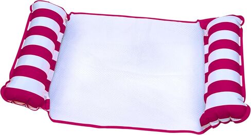 Aqua Monterey Hammock Pool Float - Three Pack - Light Blue, Navy & Burgundy/White Stripe, 3-Pack in Saudi Arabia