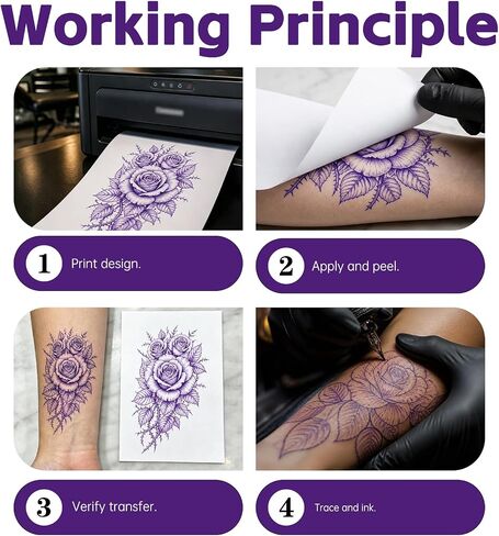 Tattoo Stencil Ink for EcoTank Inkjet Printer 100ML in Kuwait