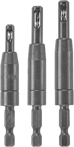 BOSCH CC2430 3 قطع Clic-Change 1/4 بوصة. مجموعة متنوعة من رؤوس الحفر ذاتية التمركز وITBHQC201 2 1/4 بوصة، حامل لقم التغيير السريع القوي in Kuwait