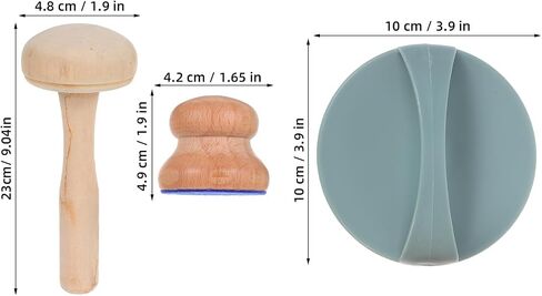 UKCOCO 1 Set Printmaking Tool W/Plastic Printing Baren & Wood Mushroom in Kuwait
