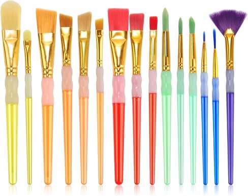 15Pcs Paint Brushes Value Pack in Kuwait