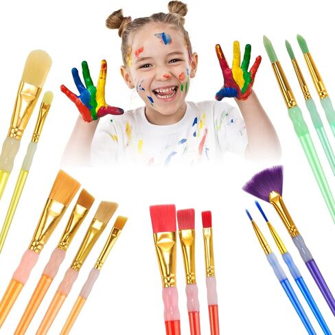 15Pcs Paint Brushes Value Pack in Kuwait