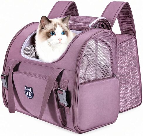 Lollimeow Expandable Large Cat Carrier Backpack, Supports up to 14 lbs in Saudi Arabia