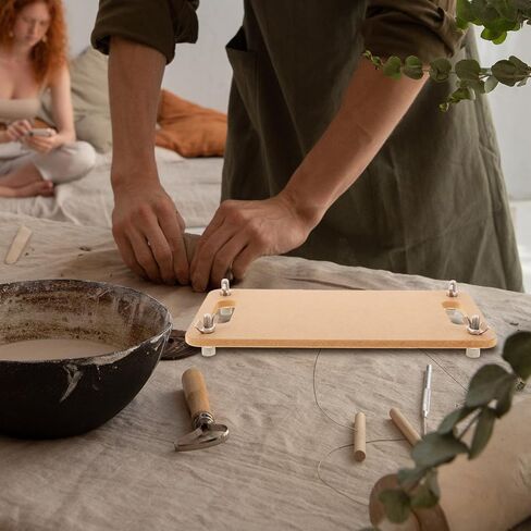Wooden Pottery Board with Built in Handle for DIY Crafters in Kuwait
