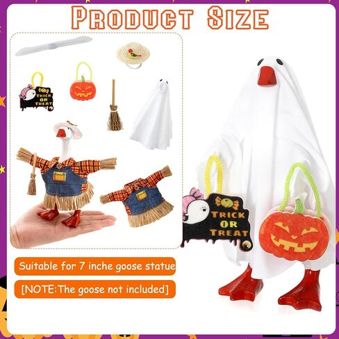 7 Inch Mini Desk Goose Outfits, Fall Halloween Desk Goose Clothes in Saudi Arabia