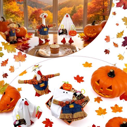 7 Inch Mini Desk Goose Outfits, Fall Halloween Desk Goose Clothes in Saudi Arabia