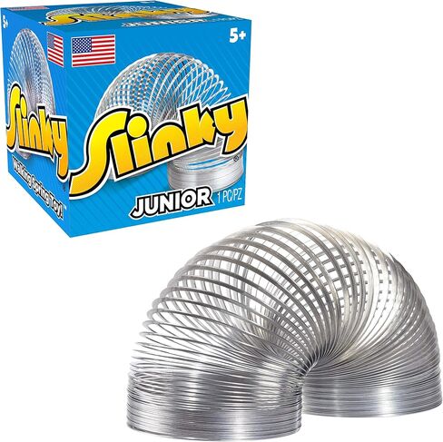 Just Play Slinky Jr. the Original Walking Spring Toy, 5-pack Small Metal Slinkys, Kids Toys for Ages 5 Up in Saudi Arabia