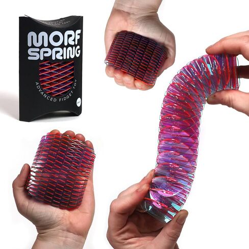 Morf Spring 3D Sensory Fidget Toys for Kids, Teens & Adults, Rainbow, Small in Saudi Arabia