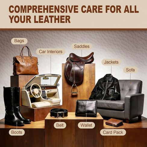 Leather Boot Care Kit, Mink Oil & Saddle Soap for Leather Cleaner & Boots in Saudi Arabia