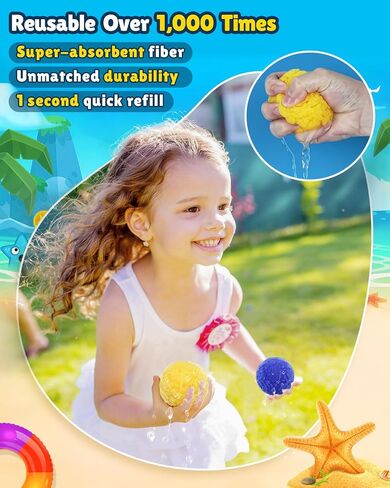 LQYoyz 90 Pcs Reusable Water Balloons for Kids in Saudi Arabia