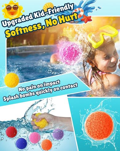 LQYoyz 90 Pcs Reusable Water Balloons for Kids in Saudi Arabia