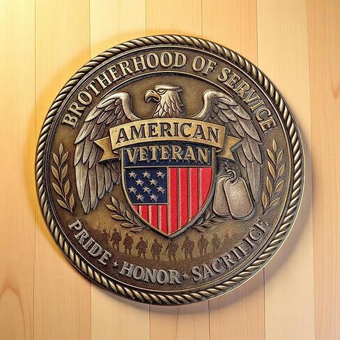 DD-214 Veteran Challenge Coin - It's A Veteran Thing Commemorative Military Medallion with American Eagle & Flag - Brotherhood of Service for Men, US Military Retirees in Saudi Arabia