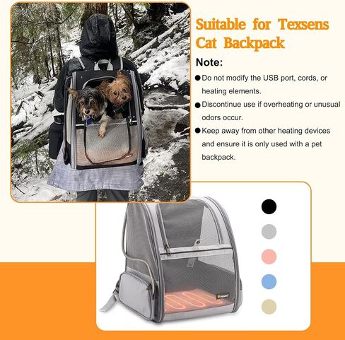 Texsens USB Powered Heated Pet Pad for Cats & Dogs, Portable Warmer in Kuwait