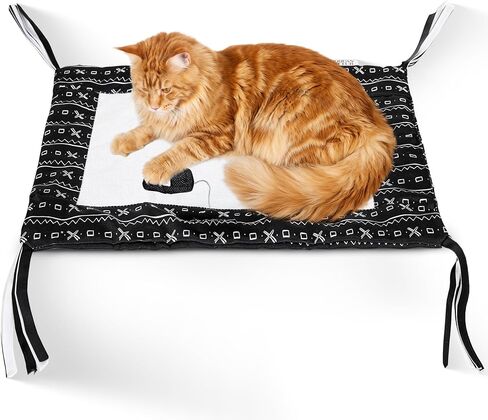 American Cat Club Reversible Crinkle Cat Mat with Mouse Toy, 18" x 13" in Saudi Arabia