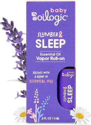 Oilogic Baby Essentials - Slumber & Sleep Roll-On Essential Oil for Baby & Toddler - Gentle & Safe Aromatherapy Blend, 100% Pure Lavender & Chamomile Oil in Saudi Arabia