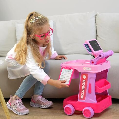Phobby Doctor Kit Toy for Toddlers 2 3 4 5 Years Old, Pink in Saudi Arabia