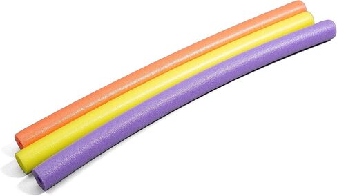 Big Joe Swim Noodle 40 Pack Pool Noodles, Assorted Coral, Purple, Yellow Foam, 4 feet, 50" L x 2.25" W x 2.25" H Each in Saudi Arabia