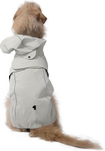 Trail Hound Rain Vest – Waterproof Pet Coat with Reflective Trim & Adjustable Fit – Lightweight, Breathable Jacket for Wet Weather Walks – Fits All Breeds - 2XL - (Sage) in Saudi Arabia
