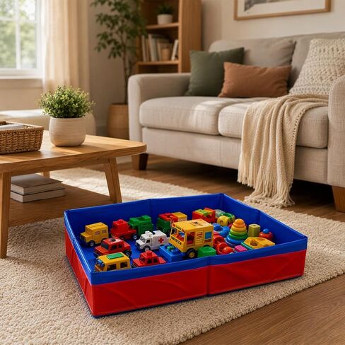 2 Pack Folding Portable Sandbox 20 Inch Square PVC Sand Box in Kuwait