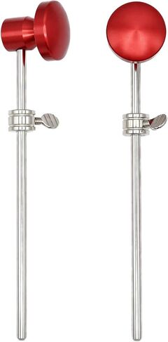 2pcs Red Metal Head Bass Drum Pedal Beater, Kick Drum Foot Pedal Beater, Aluminum Alloy Hammer Head Drum Percussion Accessories for Bass Jazz Drum in Kuwait